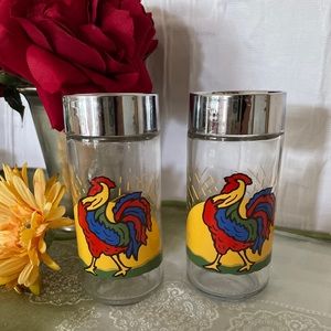 Vintage Rooster Salt & Pepper Shakers